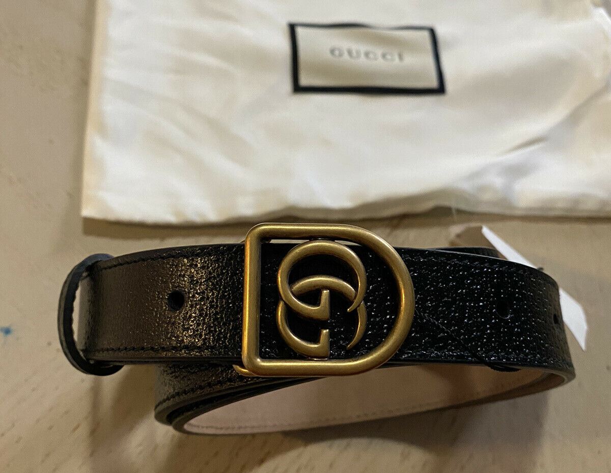 Neuer Gucci Herren-Gürtel aus echtem Leder GG Schwarz 105/42 Italien