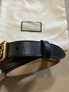 Neuer Gucci Herren-Gürtel aus echtem Leder GG Schwarz 105/42 Italien