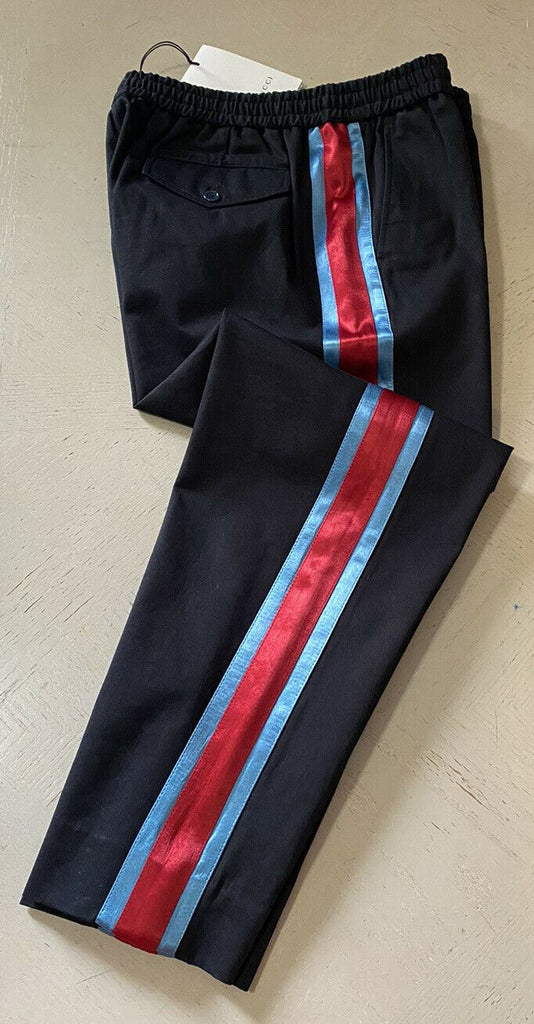 Neu mit Etikett: 1100 $ Gucci Military Cotton Herrenhose Schwarz 34 US (50 Eu) Italien