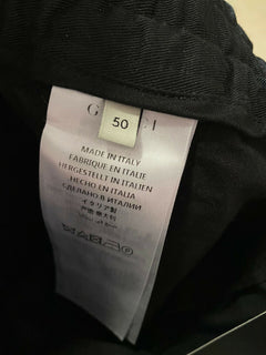 Neu mit Etikett: 1100 $ Gucci Military Cotton Herrenhose Schwarz 34 US (50 Eu) Italien