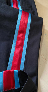 Neu mit Etikett: 1100 $ Gucci Military Cotton Herrenhose Schwarz 34 US (50 Eu) Italien