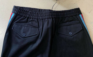 Neu mit Etikett: 1100 $ Gucci Military Cotton Herrenhose Schwarz 34 US (50 Eu) Italien