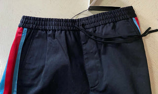 Neu mit Etikett: 1100 $ Gucci Military Cotton Herrenhose Schwarz 34 US (50 Eu) Italien