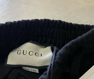 Neu mit Etikett: 1100 $ Gucci Military Cotton Herrenhose Schwarz 34 US (50 Eu) Italien