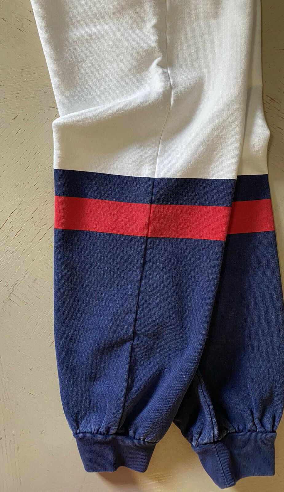 NWT Gucci  Men’s Sweatpants Pants White/Red/Blue Size XL Italy