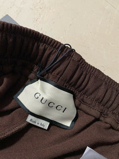 Neue Gucci-Herren-Lang-Kurz-Trainingshose für 1100 $, braun, Größe L, hergestellt in Italien