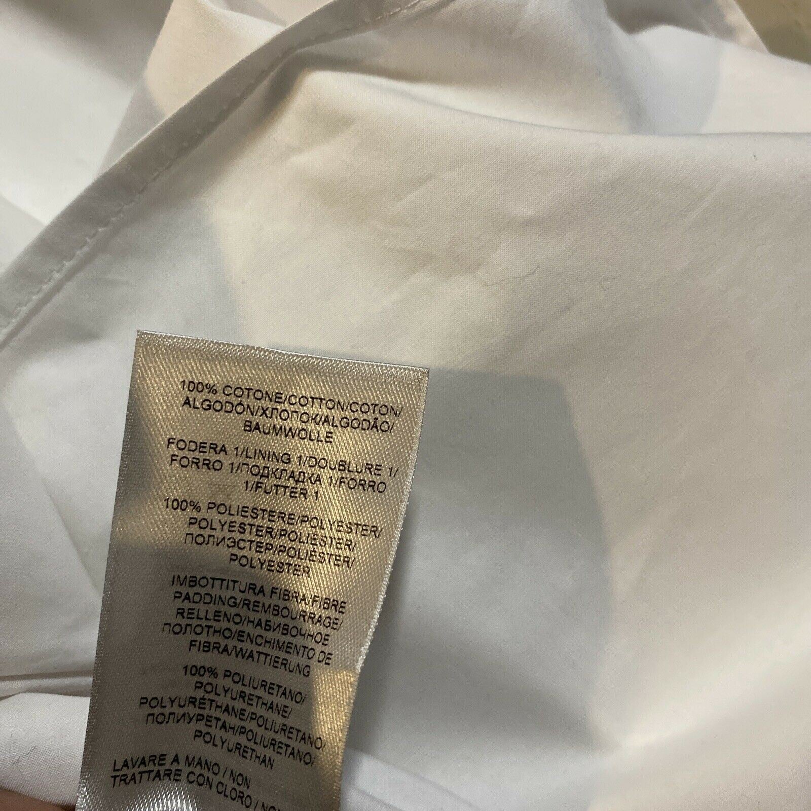 NWT $890 Мужская классическая рубашка Bottega Veneta Белая 40/15,5 Италия