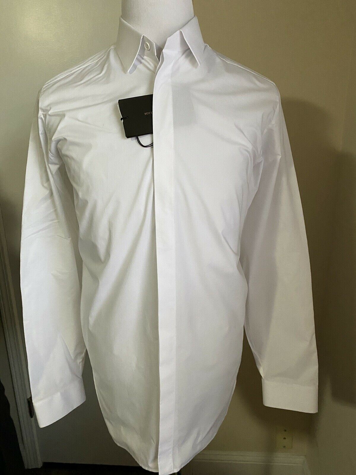 NWT $890 Bottega Veneta Mens Dress Shirt White 40/15.5 Italy