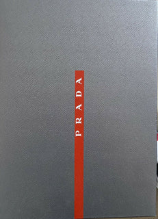 Neue $750 PRADA Herren Rete Neopren-Sneaker-Schuhe Rot/Schwarz 8,5 US/41,5 Eu Italien