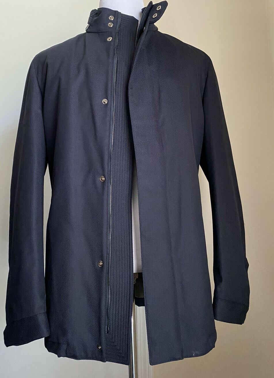 Neu $1650 Corneliani Caban Textured Wool Jacket Coat Navy 44R US (54R Eu) Ita