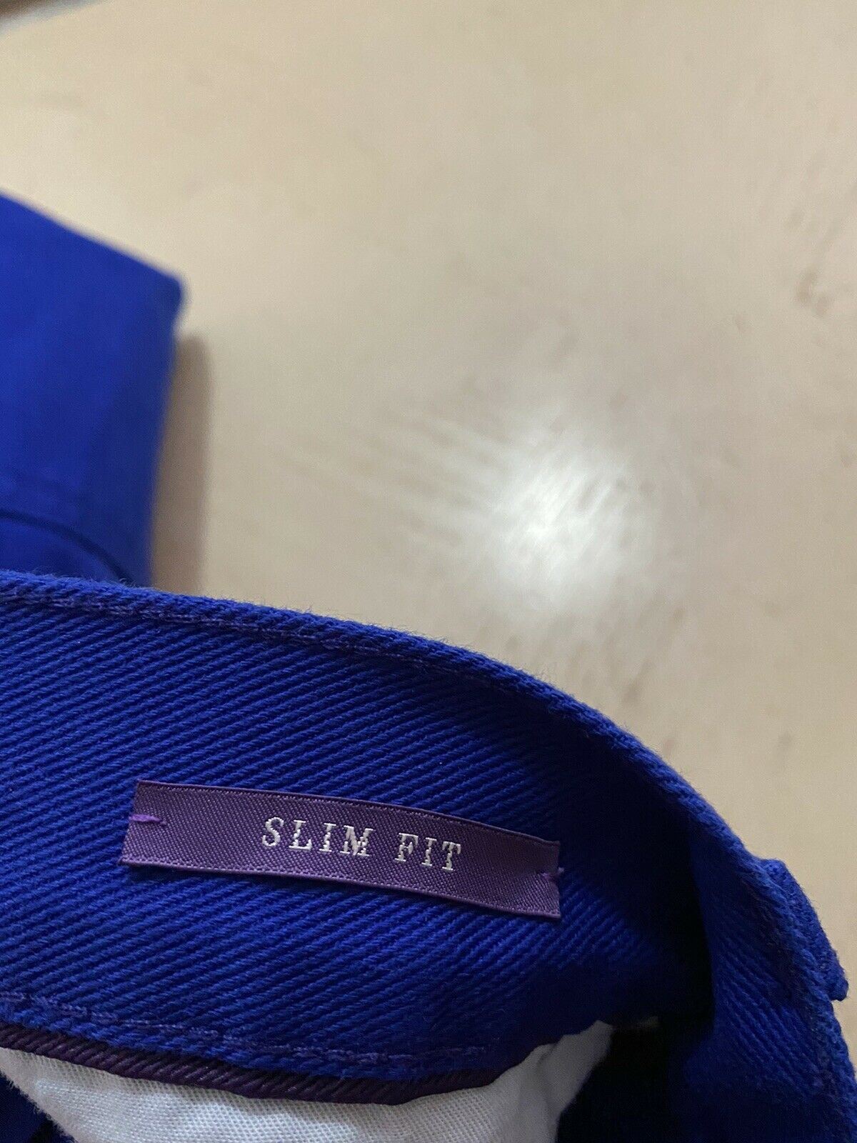 Neu mit Etikett: 495 $ Ralph Lauren Purple Label Herren Thompson Slim Jeans Hose Blau 34