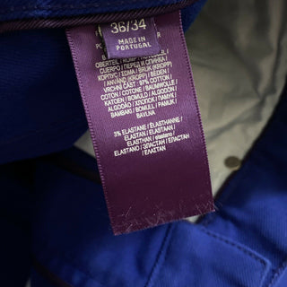 Neu mit Etikett: 495 $ Ralph Lauren Purple Label Herren Thompson Slim Jeans Hose Blau 36