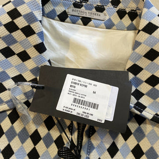 Neu $1950 Bottega Veneta Herrenjacke Mantel Blau/Schwarz/Während 44 US (54 Eu) Italien