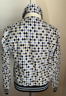 Neu $1950 Bottega Veneta Herrenjacke Mantel Blau/Schwarz/Während 44 US (54 Eu) Italien