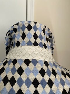 Neu $1950 Bottega Veneta Herrenjacke Mantel Blau/Schwarz/Während 44 US (54 Eu) Italien