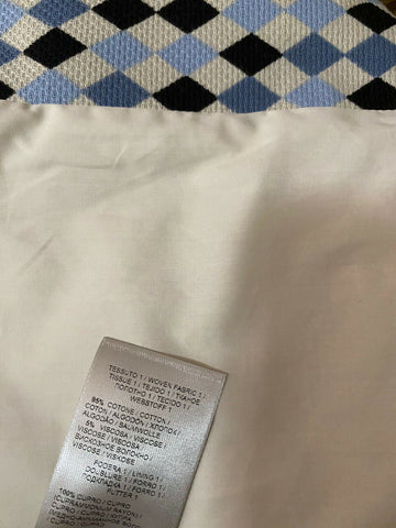 New $1950 Bottega Veneta Mens Jacket Coat Blue/Black/While 44 US ( 54 Eu ) Italy