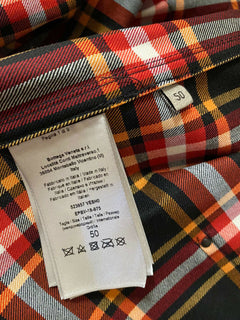 Neu $2300 Bottega Veneta Herren Kapuzenjacke Hemd Schwarz/Rot Größe M US (50 Eu)