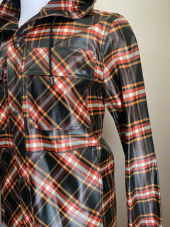 Neu $2300 Bottega Veneta Herren Kapuzenjacke Hemd Schwarz/Rot Größe M US (50 Eu)