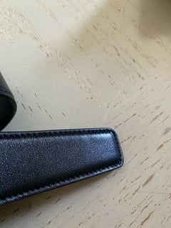 Neuer Saint Laurent Herrengürtel mit Rollschnalle, Schwarz, 30/80, Italien