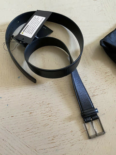 Neuer Saint Laurent Herrengürtel mit Rollschnalle, Schwarz, 30/80, Italien