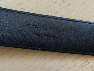 Neuer Saint Laurent Herrengürtel mit Rollschnalle, Schwarz, 30/80, Italien