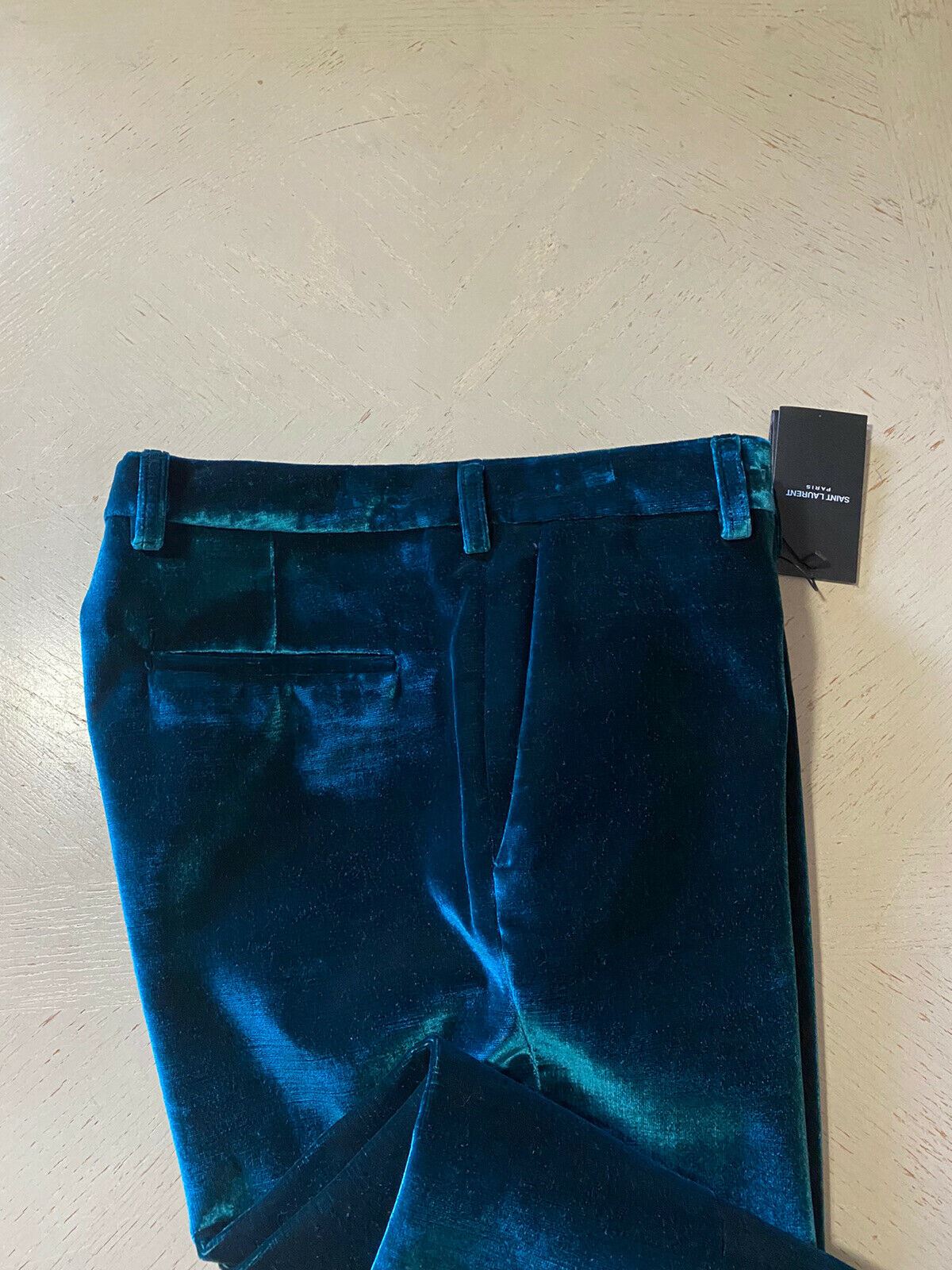 Мужские классические брюки Saint Laurent NWT 1290 долларов США, зеленые 34 США (50 ЕС) Италия