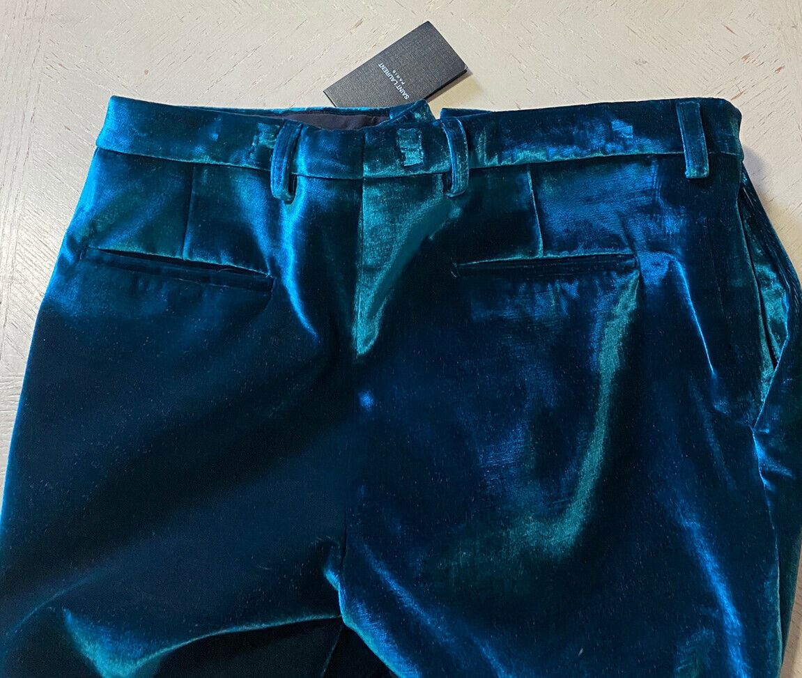 NWT $1290 Saint Laurent Men’s Dress Pants Green 34 US ( 50 Eu ) Italy
