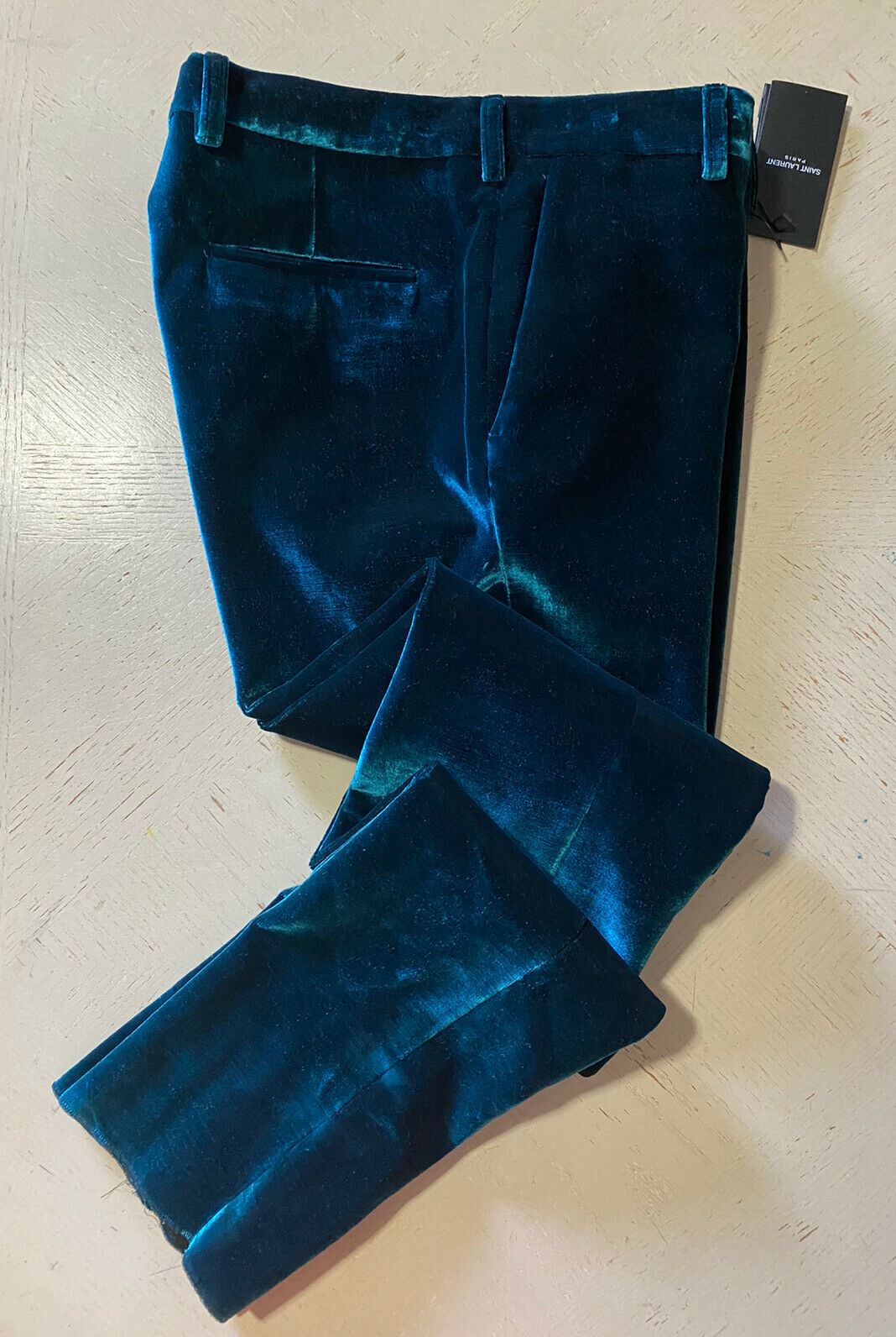 NWT $1290 Saint Laurent Men’s Dress Pants Green 36 US ( 52 Eu ) Italy