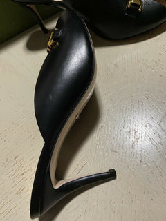 NIB Gucci Damen Sandalenschuhe Schwarz 9 US (39 Eu) 645444 Italien