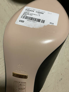 NIB Gucci Damen Sandalenschuhe Schwarz 9 US (39 Eu) 645444 Italien