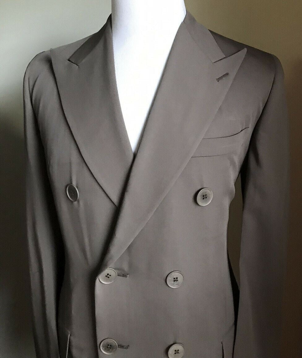 New $2950 Bottega Veneta Men Fluid Light Gabardine Coat LT Gray 38R/48R Italy