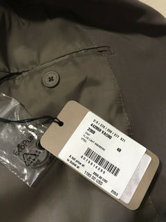 Neu $2950 Bottega Veneta Herren Fluid Light Gabardine Mantel LT Grau 38R/48R Italien