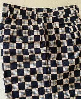 NWT $550 Burberry Men Dan Vintage Check Short Paunt Black/Beige 32 US ( 48 Eu )