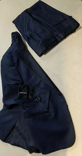 Neu $2995 Giorgio Armani Herren Smokinganzug Marineblau 44R US/54R Eu Italien