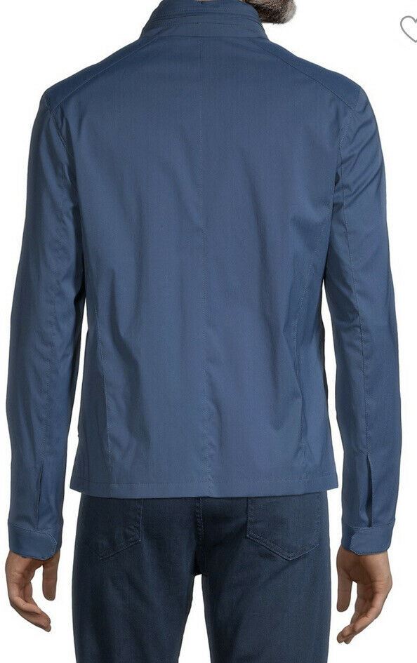 Neue Corneliani Utility-Jacke mit Kapuze für 1725 $, Blau, 44R US/54 Eu