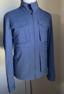 Neue Corneliani Utility-Jacke mit Kapuze für 1725 $, Blau, 44R US/54 Eu