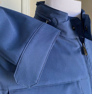 Neue Corneliani Utility-Jacke mit Kapuze für 1725 $, Blau, 44R US/54 Eu