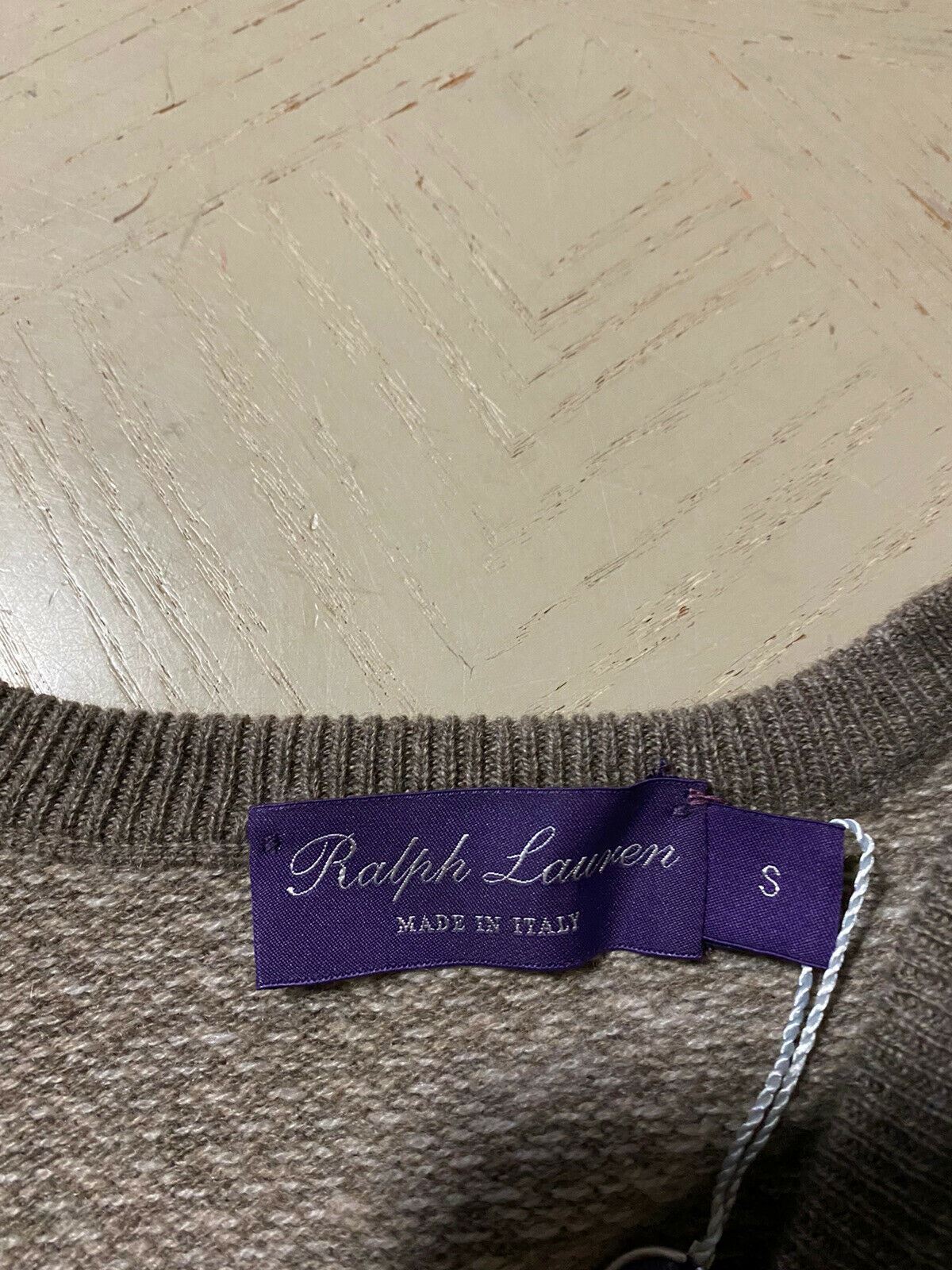 NWT $1495 Ralph Lauren Purple Label Men V Neck Cashmere Sweater S Italy