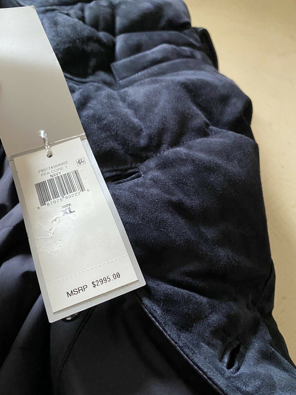 New $2995 Ralph Lauren Purple Label Men Marbell Reversible Suede Vest Navy XL
