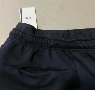 Neu mit Etikett: 850 $ Fendi Herren-Jogginghose mit Logoband, Schwarz, 32–34 US (48 EU), Italien