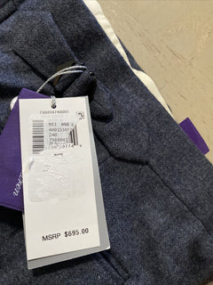 Neu mit Etikett: 695 $ Ralph Lauren Purple Label Herrenhose Med. Blau 32 US (48 Euro) Italien