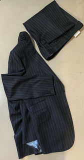 Neuer 4490 $ Gucci Herrenanzug, gestreift, DK-Grau, 44R US (54R Eu), Italien