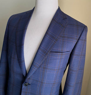 Neu mit Etikett: 4900 $ Brioni Herren-Sportmantel aus Wolle, Blazer, Jacke, Blau, 42S US/52S Eu, Italien