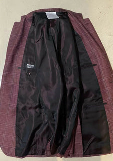 Neu mit Etikett: 8125 $ Kiton Herren Sportmantel Blazer Jacke Burgund 44R US/54R Eu Italien