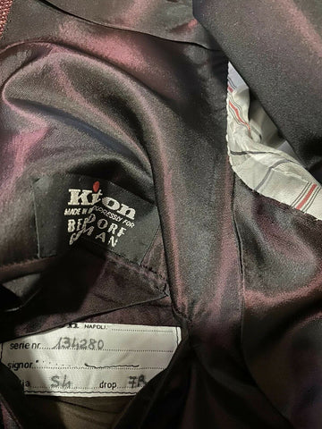 NWT $8125 Kiton Men Sport Coat Blazer Jacket Burgundy 44R US/54R Eu Italy