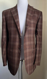 NWT $8495 Kiton Men Cashmere Sport Coat Blazer Jacket Burgundy 44R US/54R Eu