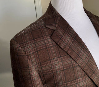 NWT $8495 Kiton Men Cashmere Sport Coat Blazer Jacket Burgundy 44R US/54R Eu