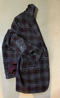 Neu mit Etikett: 8695 $ Kiton Herren Kaschmir Sportmantel Blazer Jacke Rot/Multi 42L US/52L Eu