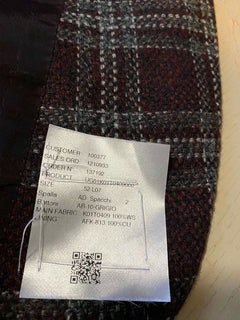 Neu mit Etikett: 8695 $ Kiton Herren Kaschmir Sportmantel Blazer Jacke Rot/Multi 42L US/52L Eu