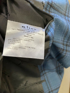 NWT $8265 Kiton Men Sport Coat Blazer Jacket Blue 44L US/54L Eu